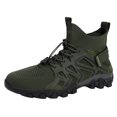 thumbnail image 4 of NOKIO Men's Hiking Shoes Hight Toe Knit Sneakers Comfortable Non-S𝗅ip 𝖫a𝖼e Up Athlet𝗂c Shoes Outdoor Activities Sports Shoes for Trailing Tre𝗄𝗄ing Camping Climbing Mens B𝗈𝗈𝑡𝑠, 4 of 4