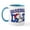 White/Blue Inside, variant on CafePress - Snoopy Baseball Dad Mug - 11 oz Ceramic Mug - Novelty Coffee Tea Cup
