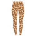 thumbnail image 4 of Halloween Leggings For women Giraffe Print High Waist 4-Way Stretch Casual Trousers Athletic Pants, 4 of 4