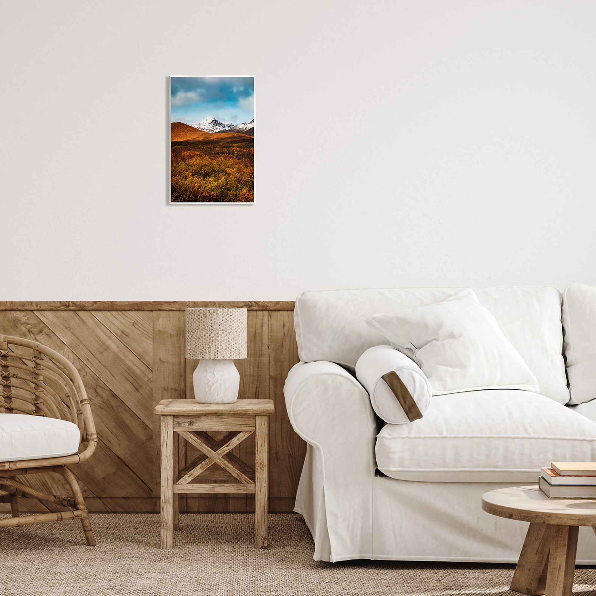 Stupell Industries Icy Mountain Landscape Landscape Photography Unframed Art Print Wall Art, 10 x 15