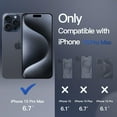thumbnail image 2 of JETech Magnetic Case for iPhone 15 Pro Max 6.7-Inch Compatible with MagSafe, Translucent Matte Back Slim Shockproof Phone Cover (Blue), 2 of 6