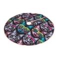 thumbnail image 2 of Bingfone Christmas Tree Skirt Mat Christmas Decoration Interior 48" -Happy Kitten Faces, 2 of 6