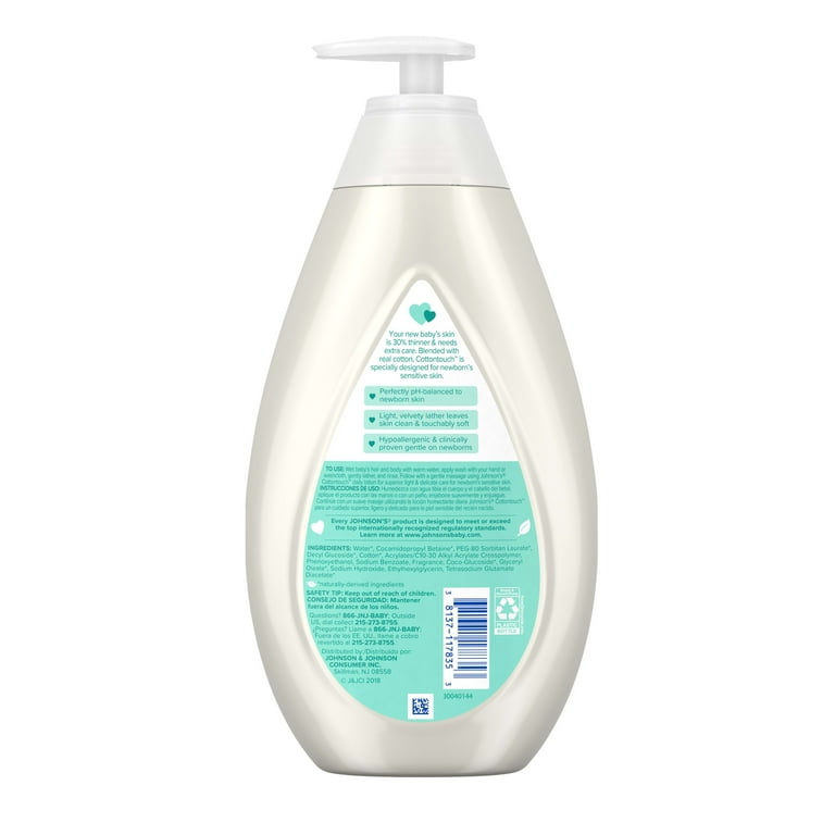Johnson and johnson hotsell cotton baby wash