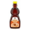 thumbnail image 2 of (2 pack) Mrs. Butterworth's Dunkin' Glazed Donut Flavored Pancake Syrup Breakfast Topping, 24 oz., 2 of 6