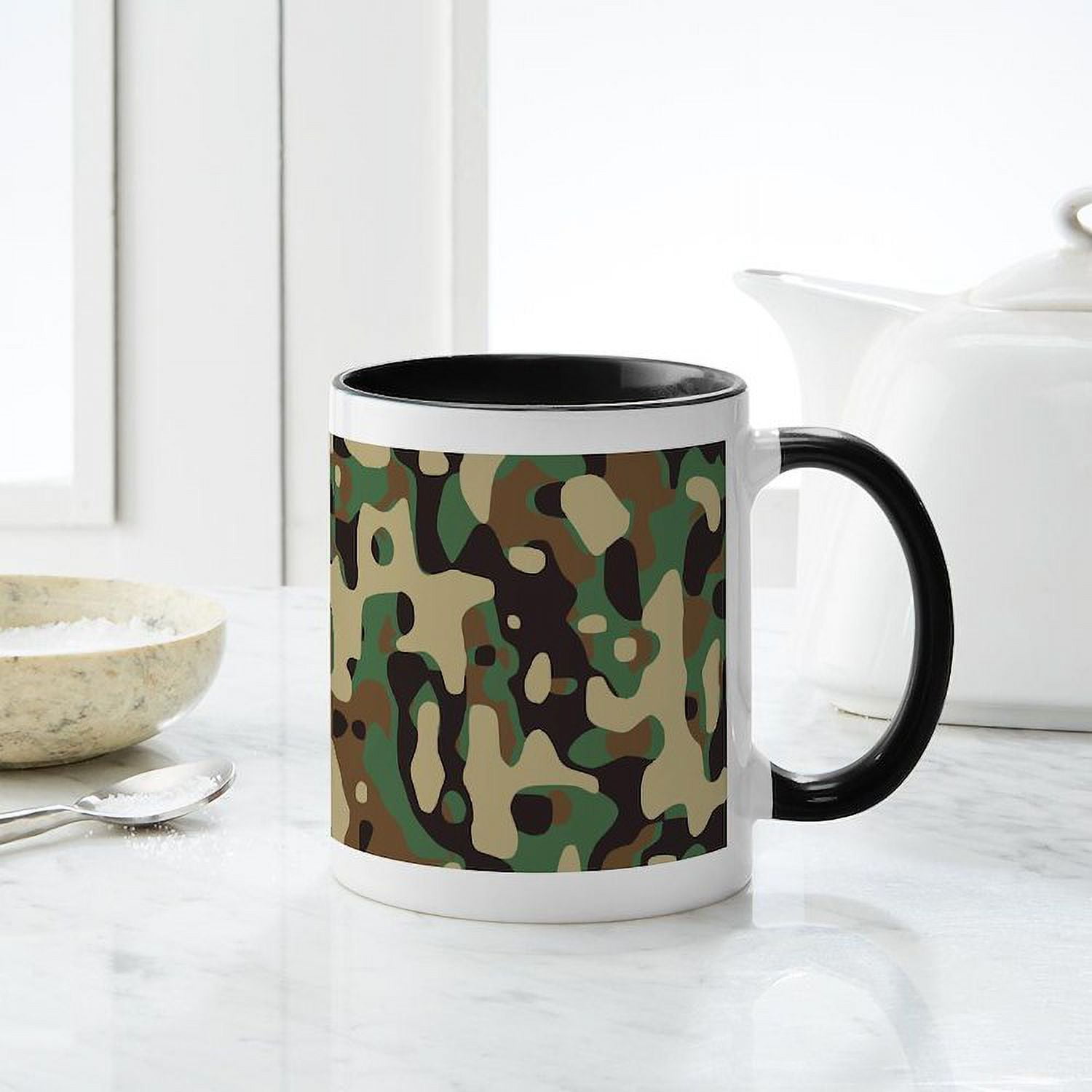 Custom Camo Coffee Mug - Add Your Personalized Text to our 11oz Ceramic  Mugs (Camo04)