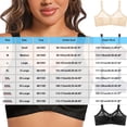 thumbnail image 3 of Agkizg Fashion Plus Size Solid Color Wireless Sports Bra Lace Trims Seamless Bra Breathable Soft Comfortable Active Wear Bralette (Women's or Women's Plus), 3 of 5