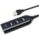thumbnail image 3 of Hub USB 2.0 Hub multi-USB Hub Splitter Adaptador de hub USB de 4 puertos para computadora portátil Receptor Accesorios de computadora Negro, 3 of 5
