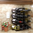 thumbnail image 2 of Estante de madera de bambú para vinos Qtmnekly, soporte para 12 botellas, para bar, cocina, comedor, almacenamiento de licores, decoración del hogar, soporte para mostrador de vinos, 2 of 6