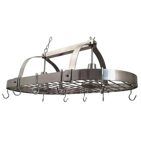 - Elegant Designs 2 Light Kitchen Pot Rack with Downlights