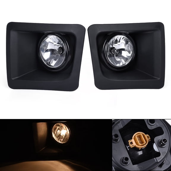 PIT66 Fog Light, Fit for 2014-2015 GMC Sierra 1500 Driver Fog Lamp Left Driver And Right Passenger Side Clear Lens