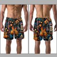 thumbnail image 3 of luoweisi Men's Beach Shorts Quick Dry Swim Trunks with Mesh Lining Musical Instrument M, 3 of 5