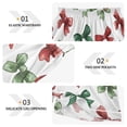 thumbnail image 3 of Women's Silk Pajama Shorts Red Green Bow Pajama Shorts Women's Casual Pajama Shorts with Pockets, 3 of 6
