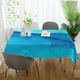 thumbnail image 6 of Coolnut Blue Watercolor Brush Stroke Tablecloth 60" x 120" Rectangle Table Cloth Cover Tabletop Fabric for Indoor Dining Room Outdoor Party Picnic Camping Restaurant House Decor, 6 of 7