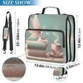 thumbnail image 3 of 3 Ring Zipper Binder with Shoulder Strap Waterproof Trapper Keeper 2 Inch D-Ring 500 Sheets Capacity Fairy on Book with Coffee, 3 of 7
