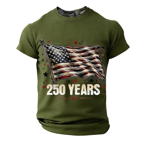 250 Anniversary USA Polo Shirt Patriotic Graphic T Shirt Independence Day Commemorative Knit Tee For Casual Wear
