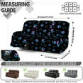 thumbnail image 7 of Xoenoiee Dog Paw Print 8-Piece Recliner Sofa Cover Stretch Jacquard Reclining Couch Cover for 3 Cushion Recliner Slipcovers 3 Seater Recliner Furniture Covers with Pocket, 7 of 7