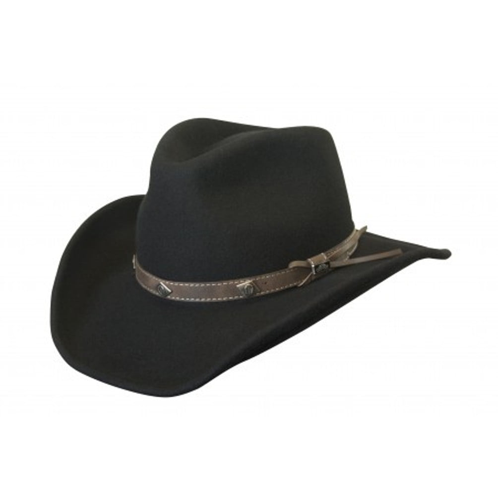 Conner Hats Men's Corral Shapeable Western Hat Black S - Walmart.com