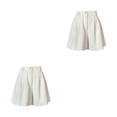 thumbnail image 2 of Qarigey corta de poliéster para mujer, cintura alta, fácil de combinar, elegante, a la moda, adelgazante, para chicas, para viajar y citas Type3 NO3, 2 of 6