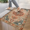 thumbnail image 3 of Bohemian Farmhouse Orange Vintage Welcome Doormat for Indoor/Outdoor Entrance Bohemian Farmhouse Orange Vintage Decoration Door Mat Kitchen Door Mat Bedroom Doormat 17x30 Inch, 3 of 6