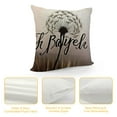 thumbnail image 4 of Nawypu  Throw Pillows Cover Dandelion Just Breathe Inspirational Quote About Freedom Miscellaneous Breath Doodle Air Flower Free Cushion Case  for Fall Home Decor, 4 of 5