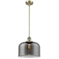 thumbnail image 3 of Innovations Lighting  Franklin Restoration Bell - 1 Light 12" Stem Hung Mini Pendant Antique Brass/Plated Smoke, 3 of 5