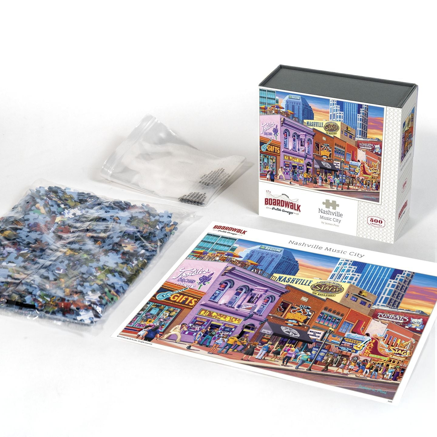 Nashville Music City - 500 Piece Boardwalk Jigsaw Puzzle