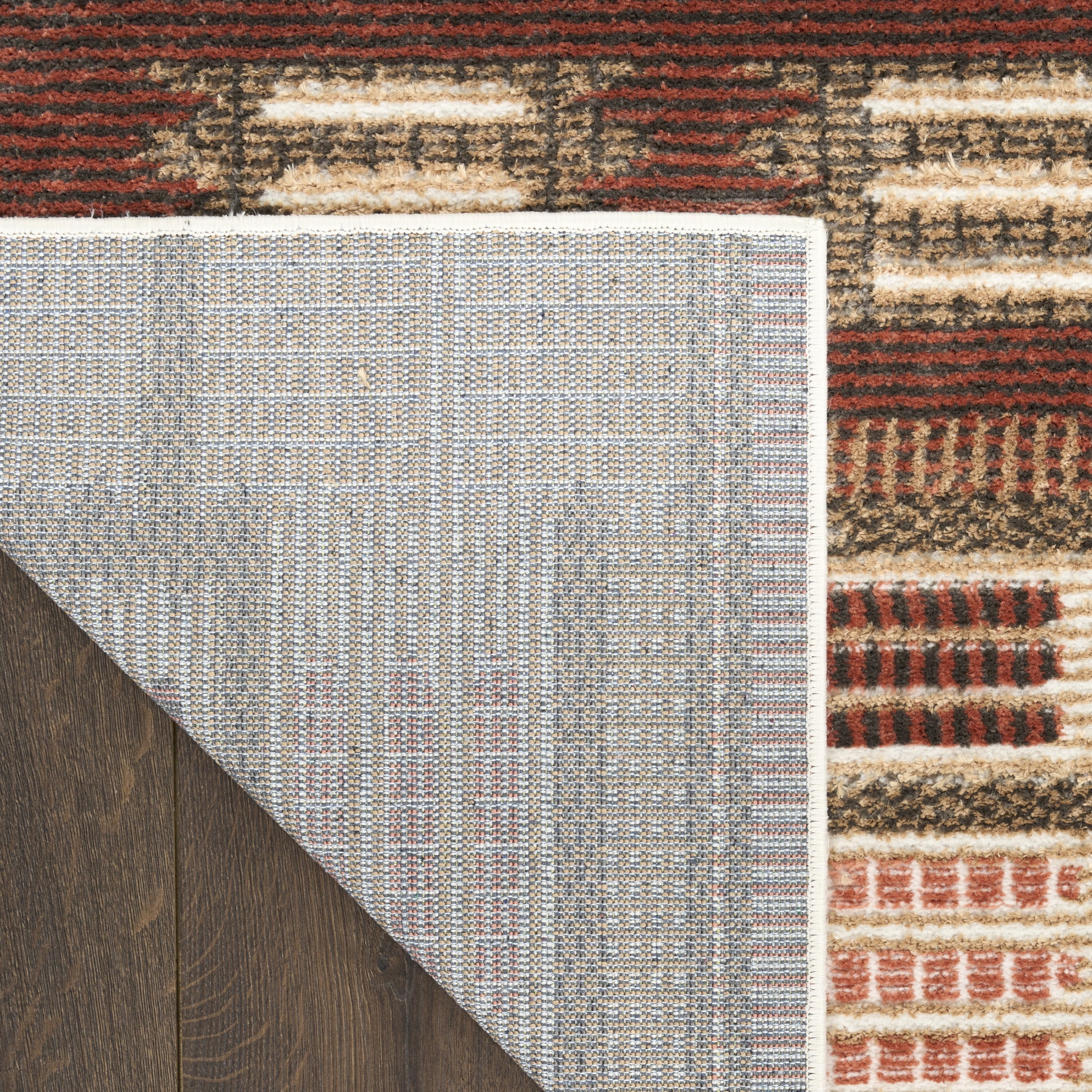 Nourison Nordic 2'2" x 7'6 Rust Modern Indoor Rug