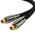 thumbnail image 2 of Cable de sonido óptico Nylon SPDIF Cable para barra de sonido Blue Player Computadoras , circulo amarillo Gloria Cable de audio, 2 of 9