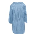 thumbnail image 3 of MAIHAN Cotton V Neck T Shirts Women Summer Tops 2026 Spring Trendy Casual Solid Color Flowy Tops Short Sleeve Spring Summer Tops Spring Fashion Outfits 2026, 3 of 4