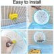 thumbnail image 3 of Juguete de ejercicio perfecto para hámsteres enanos y mascotas pequeñas: rueda para correr silenciosa azul de 14 cm, 3 of 5