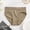Khaki, variant on Siminsem Ribbed Cotton Panties for Women Mid Waist Seamless Briefs Breathable Soft Underwear No Show Stretchy Comfortable Multipack S-XXL, Khaki,L