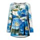thumbnail image 4 of Ichuanyi liquidación mujer clásica flores estampadas tops sueltas camisetas de manga larga blusa tripulación ICHUANYI WER202308241247, 4 of 5