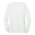 thumbnail image 6 of Mens Long Sleeve Core Blend Cotton/Polyester Tee White X-Large, 6 of 6