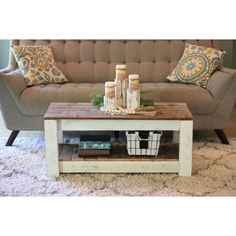 White Combo Coffee Table