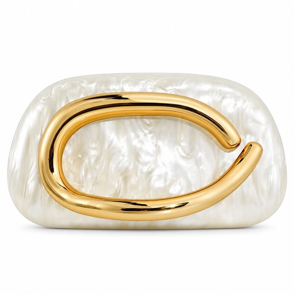 KFeng Clutch Purses for Women Evening Handbags for Wedding Party Crossbody Shoulder Bag Trendy, White