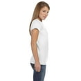 thumbnail image 2 of Gildan Ladies Softstyle  T-Shirt, XL, White, 2 of 3