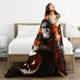 thumbnail image 6 of Michael Myers Blanket Cozy Warm Flannel Throw Blanket for Living Room Bedroom Bed Sofa Car, All Seasons Fleece Blankets Gifts for Kids Teens Adults 50"X40", 6 of 8
