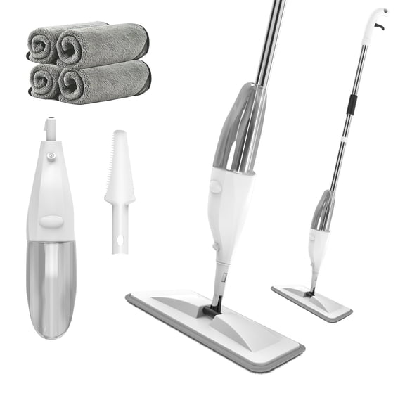 Spray Mop for Floor Cleaning with Washable Microfiber Pads, Reusable Spray Mop with Refillable Bottle for Hardwood, Laminate, and Vinyl Tile Floors