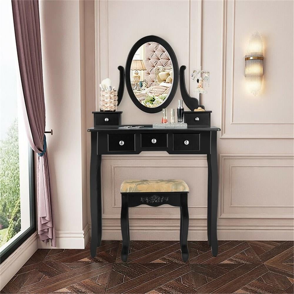 mdf dressing table design Modern MDF Dressing Table with Mirror & Storage