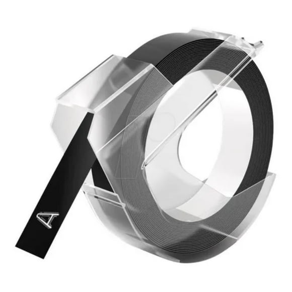 Cinta de Vinilo 9mm DYMO Etiquetas para rotulador Negra