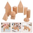 thumbnail image 3 of Milisten 1 Sets Wooden Blocks Toys Three Dimensional Shape Matching Toys Educational Plaything, 3 of 5