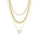 thumbnail image 1 of JeenMata Multipack 3 piezas colgante de collar en capas para mujer, chapado en oro amarillo, cadena de oro, collar de gargantilla, collar en capas de espiga, regalo de joyería, 1 of 6