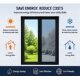 thumbnail image 3 of Total Blackout Window Privacy Film Day and Night 100% Light Blocking Static Cling Room Darkening Window Tint Black Door Stickers for Home Office, No Glue Anti-UV, 20 inch×16.4ft, 3 of 7