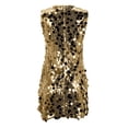 thumbnail image 6 of Unir Women's Sparkly Sequin Dress, Sleeveless Bodycon Mini Dress for Party & Clubwear Events, 1PC, S-XL, 6 of 7
