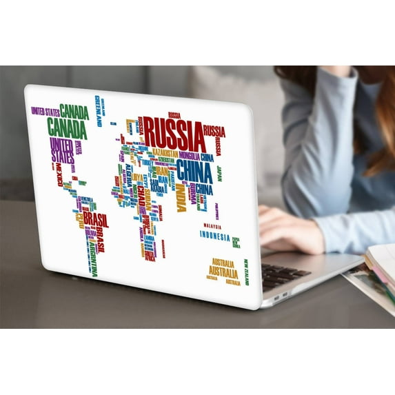 KSK KAISHEK Plastic Hard Shell Case Compatible 2022/2021/2020/2019/2018 Released New MacBook Air 13 inchs Retina Display Touch ID + Black Keyboard Cover Model: A1932/A2179/A2337 m1 Geography 100