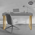 thumbnail image 5 of 2PCS Gold Metal Table Legs, 28 Inch Modern Furniture Legs, for Home Office Coffee Shop Table, 5 of 16