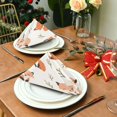 thumbnail image 3 of WOBOGO Cute Fox Cloth Napkins 4 Pieces Soft Elegant Touch Durable Absorbent Quick Drying for Elegant Dining, 3 of 8