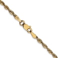 thumbnail image 4 of Auriga Fine Jewelry 14K Yellow Gold 2.5mm Extra-Light Rope Chain Bracelet 7 inch for Women, 4 of 6