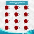 thumbnail image 2 of Fly Fishing Trout Flies - Bead Head Trout/Salmon Eggs - 12 Wet Flies in Size 12 (Red), 2 of 6