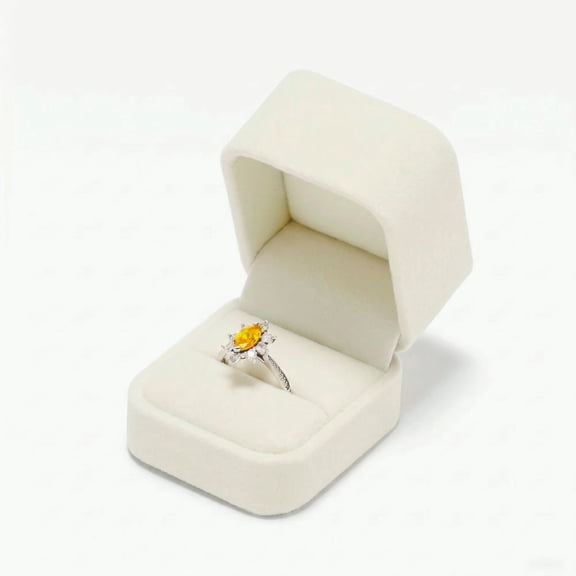 Xingrong Velvet Jewelry Ring Box for Women, Proposal, Engagement, Wedding Day
